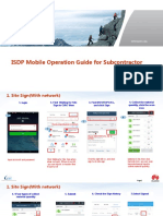 ISDP Mobile Operation Guide For Subcontractor