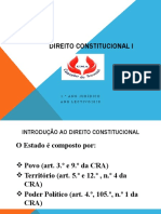 Direito Constitucioanal I 2018