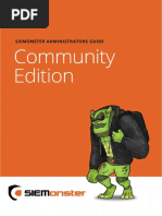 SIEMonster 4.6 Community Edition Administrator Guide-V1.1.-20210810 - Ubuntu