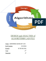 Design and Analysis of Algorithms Lab File: ND TH