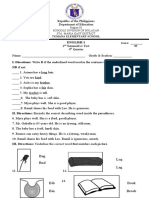 ENGLISH 1 - Q4 - SUMMATIVE TEST12 With TOS TUMANA ES Mam Analyn Guballa