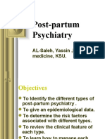 Post-Partum Psychiatry: AL-Saleh, Yassin, M. College of Medicine, KSU