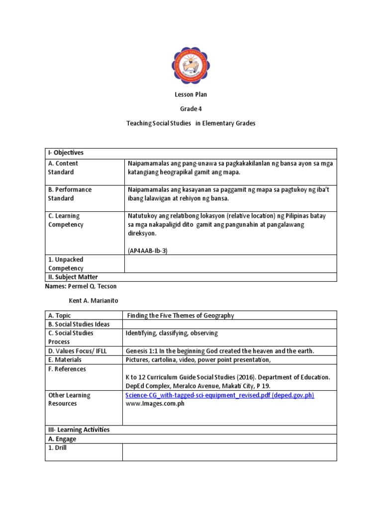 IObjectives ScienceCG WithTaggedSciEquipment Revised PDF