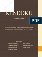 Kendoku: Narrative Report