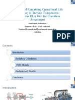 FEM Based Remaining Operational Life Prediction of Turbine Components: A Rigorous RLA Tool For Condition Assessment