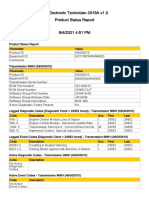 Cat Electronic Technician 2019A v1.0 Product Status Report