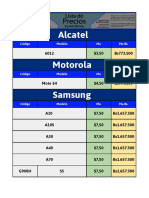 Alcatel Motorola Samsung: Código Modelo Ma Ma Bs