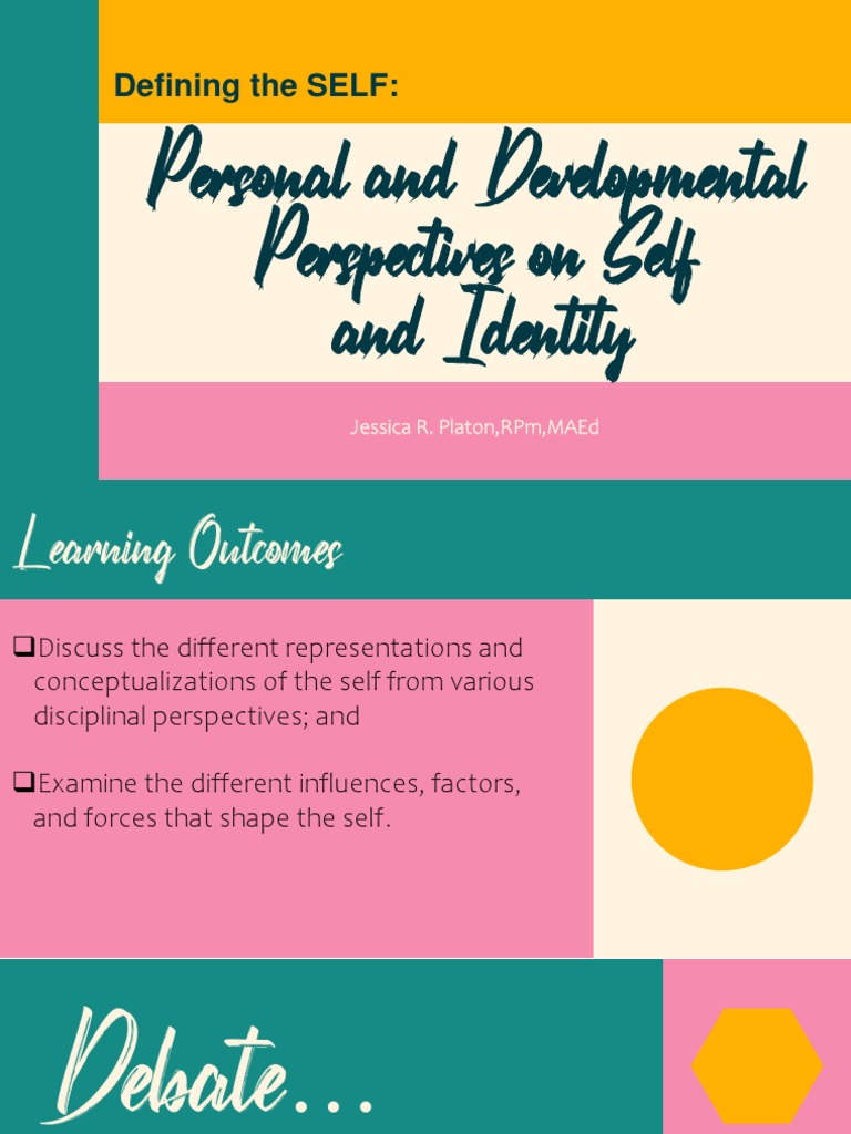 Perspectives on Self and Identity | PDF | Id | Self Actualization
