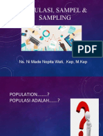 Populasi, Sampel Dan Sampling