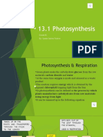 13.1 Photosynthesis: Grade 8C By:-Syeda Sakina Fatima