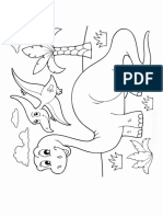 Dinosaur Coloring Pages Cartoon Brontosaurus and Flying Dinosaur