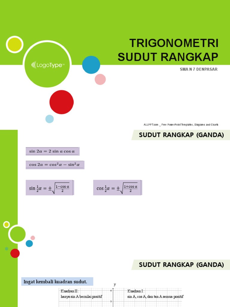 Rumus dan Soal Trigonometri Sudut Rangkap | PDF