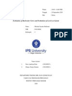 Evaluation of Backwater Curve and Evaluation of Levels On System