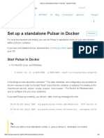 Set Up A Standalone Pulsar in Docker Apache Pulsar