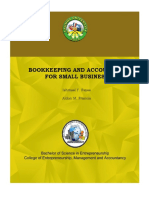 Bookkeeping and Accounting For Small Business: Ishmael Y. Reyes Aldon M. Francia