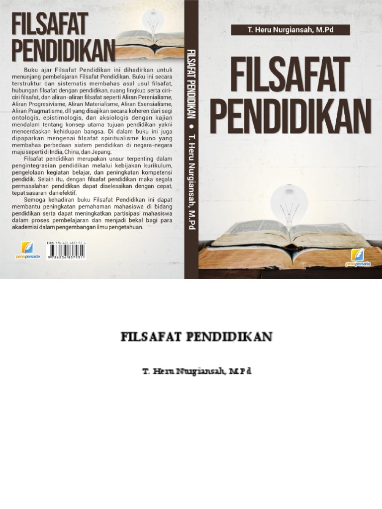 Bab 1 Buku Filsafat Pendidikan | PDF