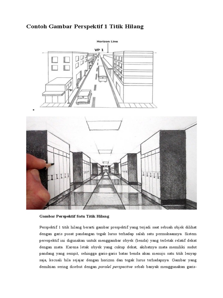Gambar Perspektif Satu Titik Hilang | PDF