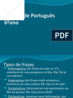 Revisão de Português 6ºano