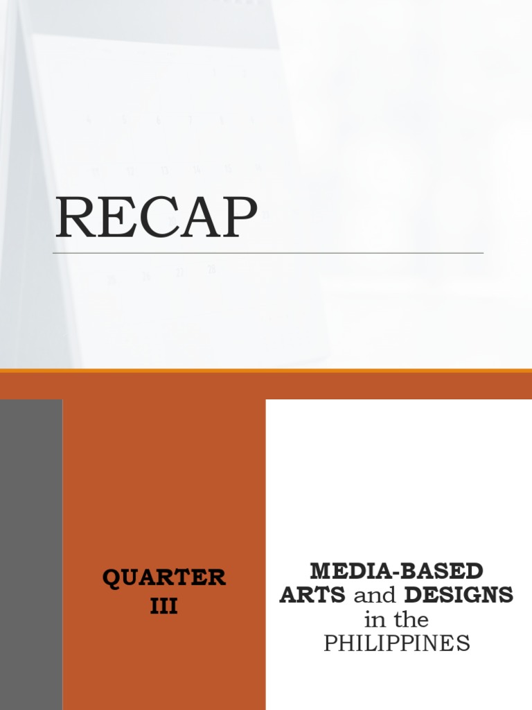 Lesson 1 MediaBased Arts and Designs in The Philippines (Photography