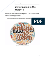 Digital Transformation in The Time of COVID-19 - Sense-Making Workshops, Findings and Outcomes PDF