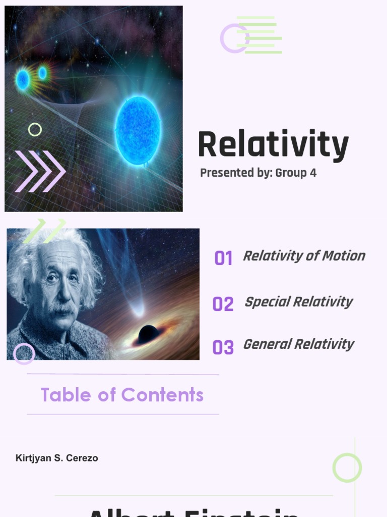 Group 4 Relativity Pdf General Relativity Theory Of Relativity