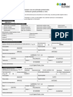 Formulario Unico Solicitudes Prestacionales