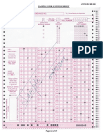 Annexure-Iii Sample Omr Answer Sheet: Page 12 of 19