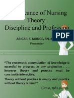 Significance of Nursing Theory