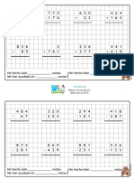 Cuaderno Sumas y Restas Con Llevadas Tamaño Cuartilla 1