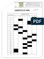 Gabarito EI 6 Ano CMC