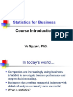 Statistics For Business: Course Introduction