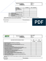 Check list limpeza e organização obra