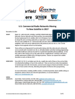 U.S. Commercial Radio Networks Moving To New Satellite in 2017