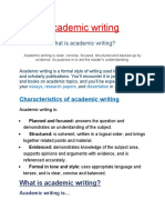 What Is Academic Writing?