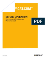Before Operation: Operation and Maintenance Manual Excerpt