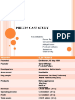 Philips Case Study: Submitted By: Kumar Raj Shivam Gupta Aditya Raman Prashant Kathuria Debashree Chakraborty