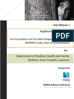 Applicant Registration: Pre-Conception and Pre-Natal Diagnostic Techniques (PCPNDT) Under Ease of Doing Business