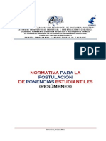 Normas Proyectos Estudiantiles CONEII RESUMENES