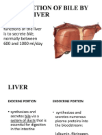 Secretion of Bile by The Liver