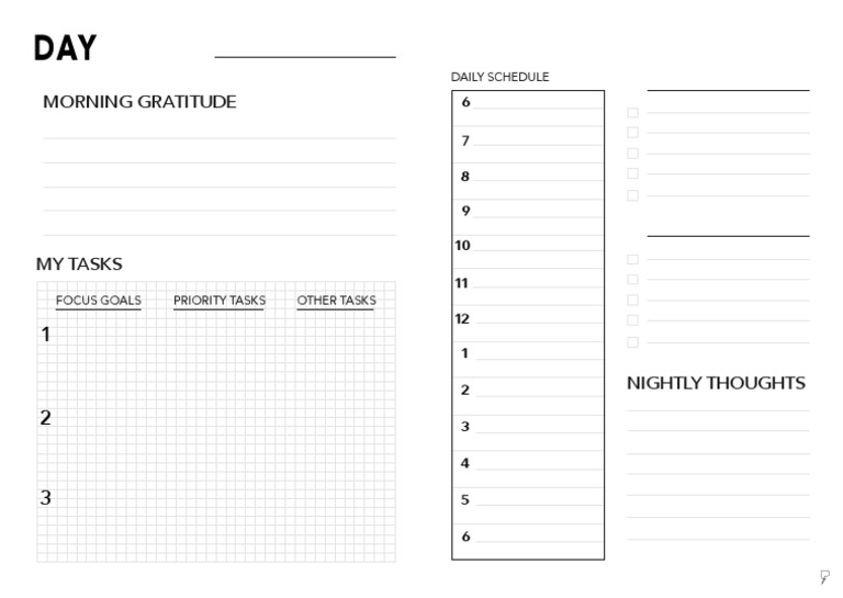 Daily Schedule and Task Planner | PDF