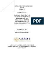 Data Analysis For Managers Cia 3 1 MBA J': Submitted by