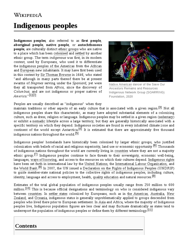 Indigenous Peoples | PDF | Indigenous Peoples | Indigenous Peoples Of ...