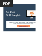 On-Page Seo Template: Learn More About Seo Strategy From Hubspot Academy