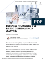 (99+) DESCALCE FINANCIERO Y EL RIESGO DE INSOLVENCIA (PARTE II) - LinkedIn