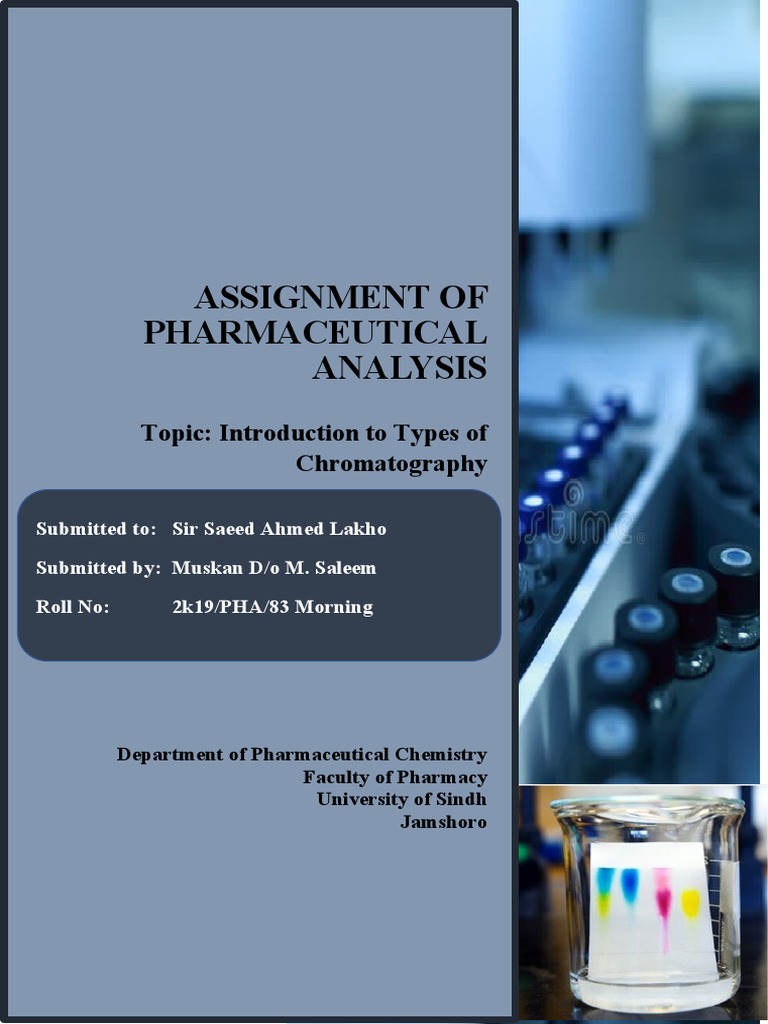 Assignment of Pharmaceutical Analysis Topic Introduction To Types of