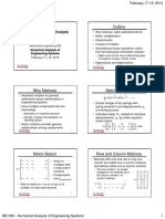 Outline: Numerical Analysis of Engineering Systems