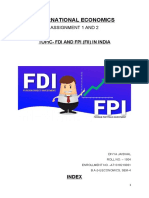 FDI FPI India Assignment