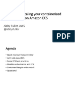 Building and Scaling Your Containerized Microservices On Amazon ECS