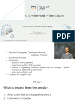 Being Well-Architected in The Cloud