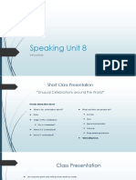 Speaking Unit 8: Instructions
